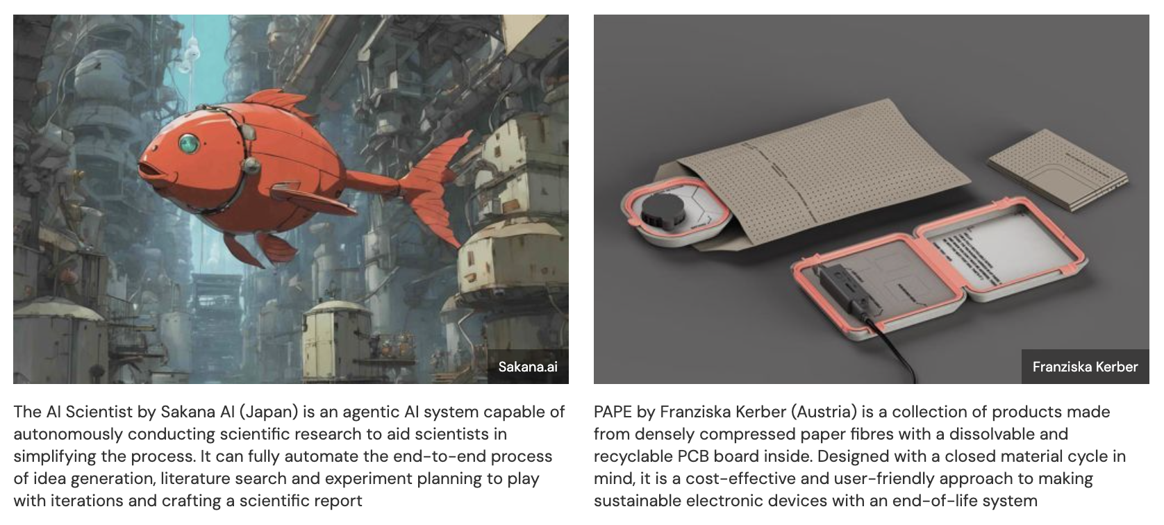 Examples of products under the persona <i>The Conventionalists</i>