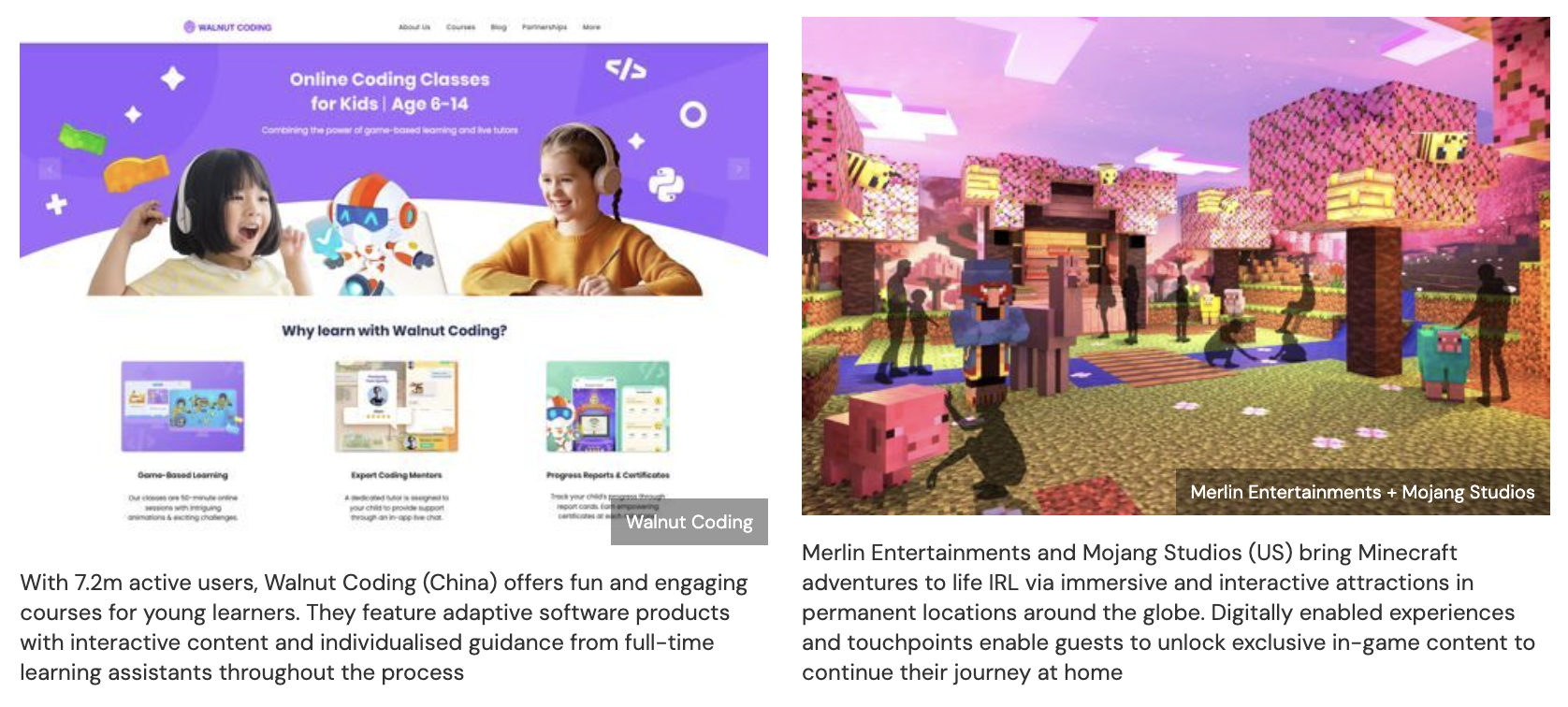 Examples of products under the persona <i>The Energisers</i>